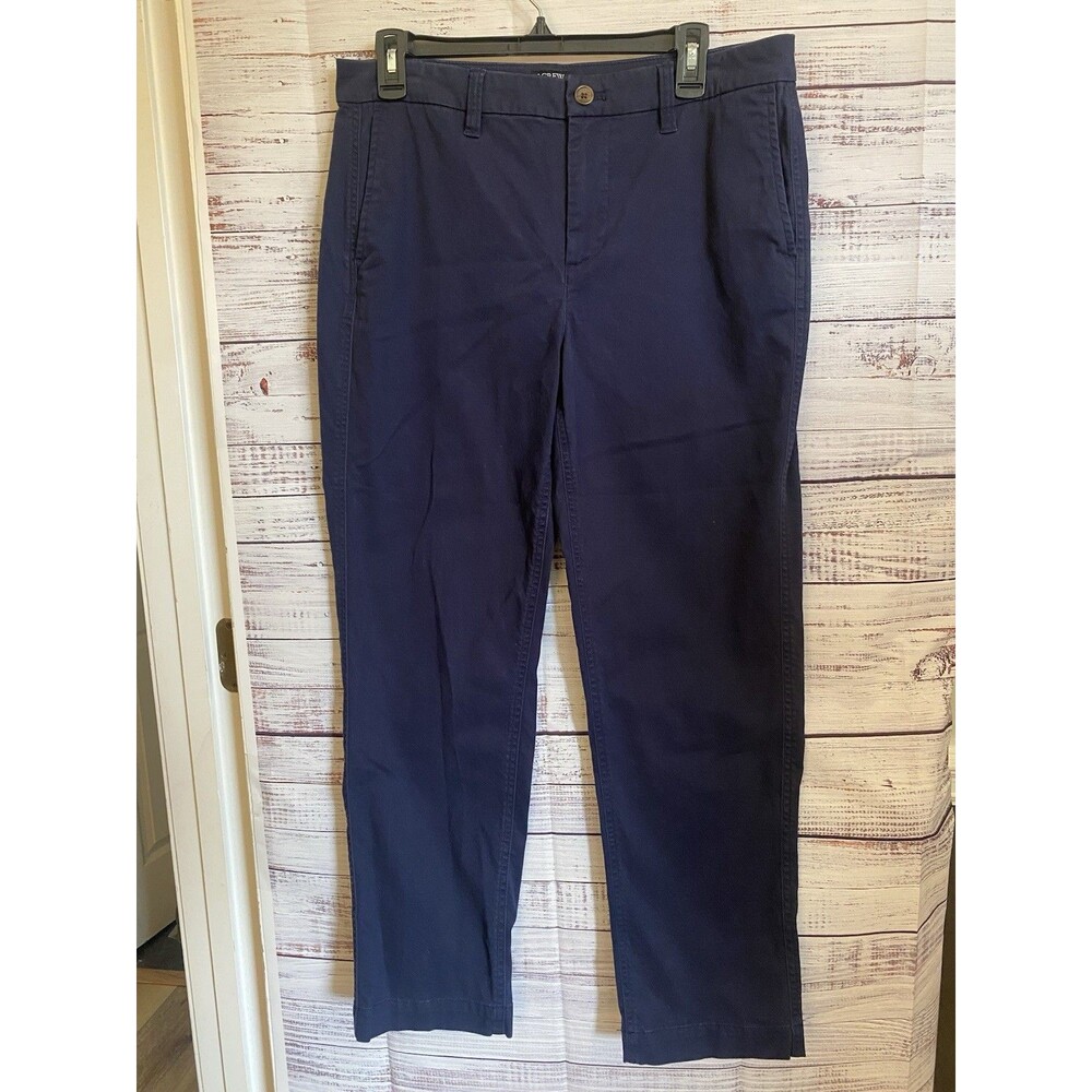 J.CREW FACTORY High-Rise Navy Girlfriend Chino Pant Size 10